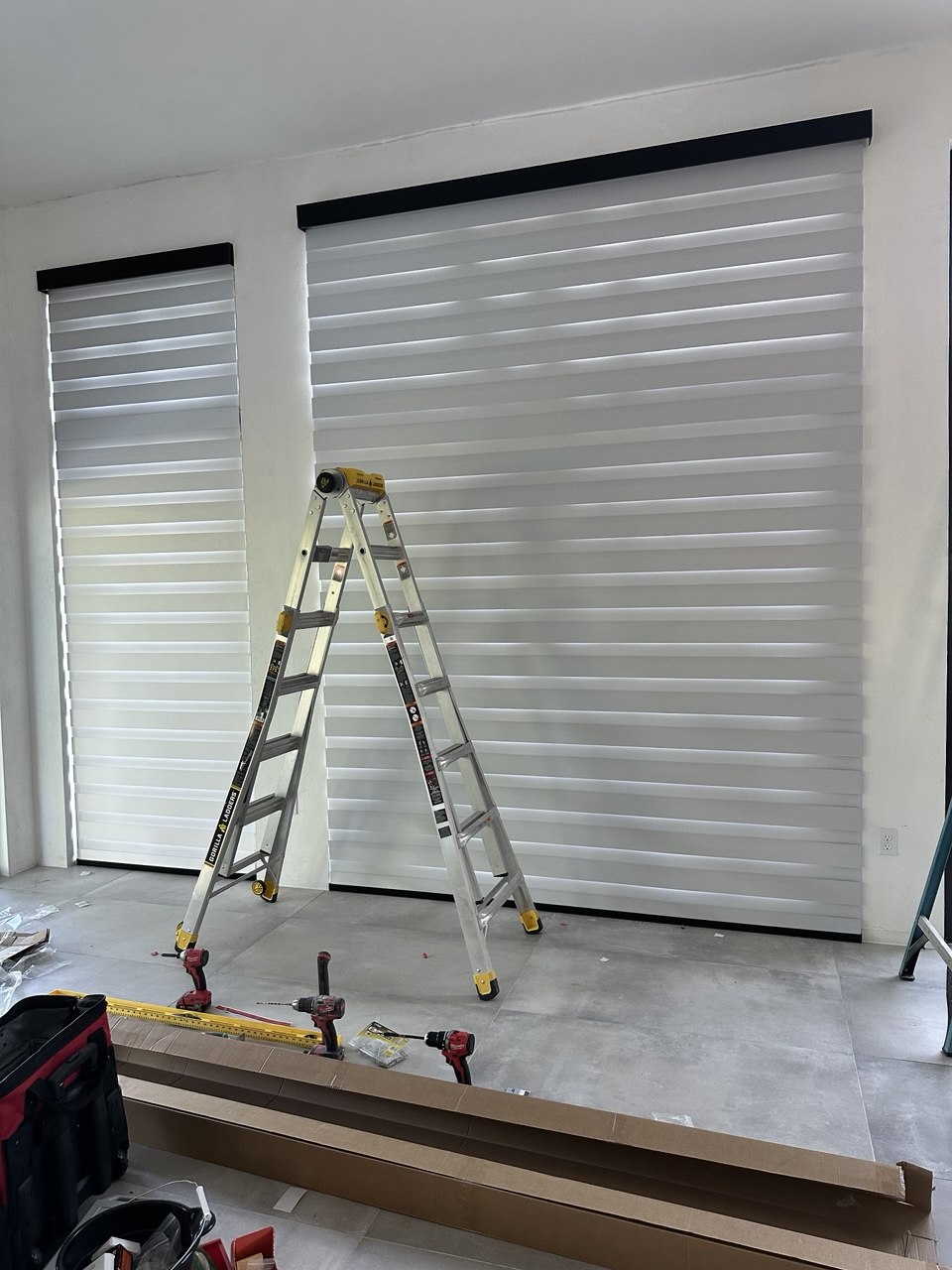 Custom zebra shades black cassette Fort Lauderdale