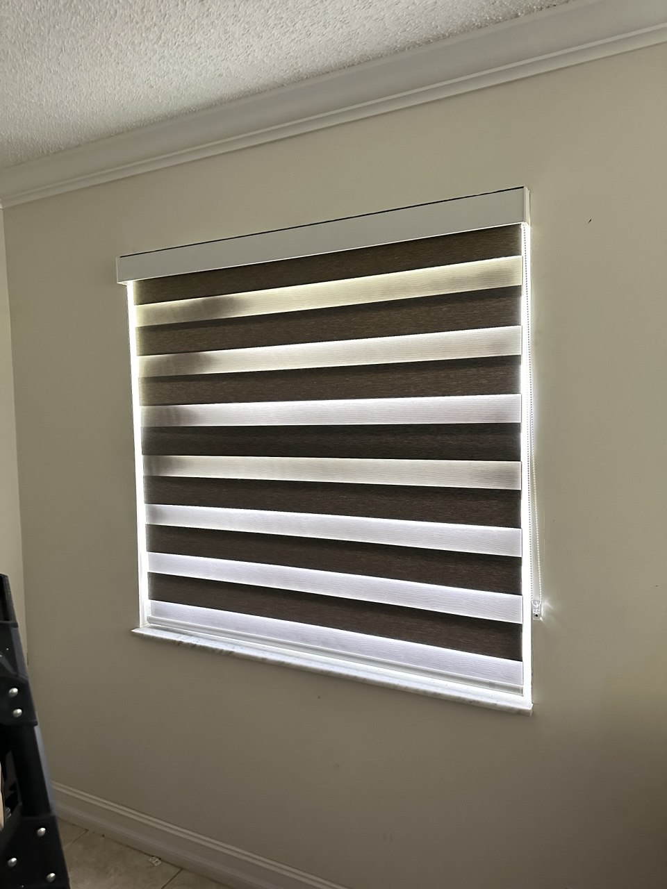 Manual Zebra Shades in Royal Palm Beach — completed installation