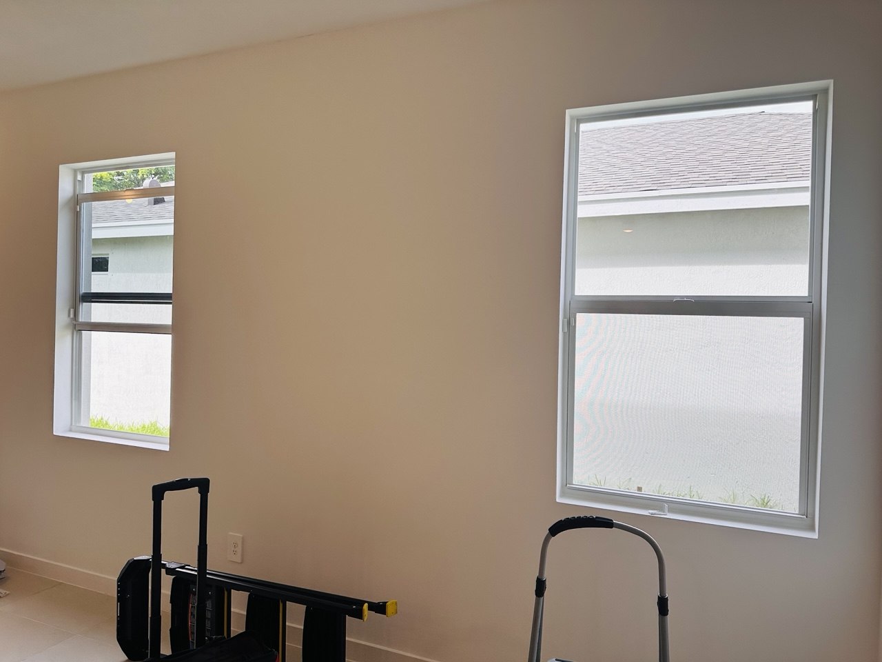 Before installation window in Pompano Beach home